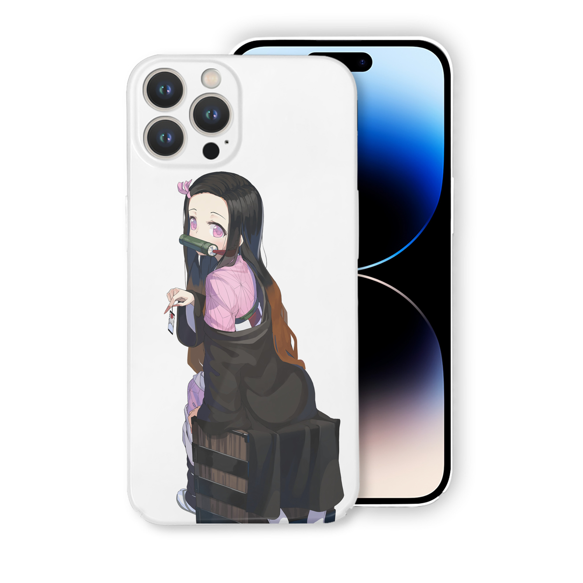 （画像用） 鬼滅の刃（きめつのやいば）竈門 禰󠄀豆子／かまど ねずこ Kamado Nezuko 【iPhone 14シリーズ対応】ハードケース